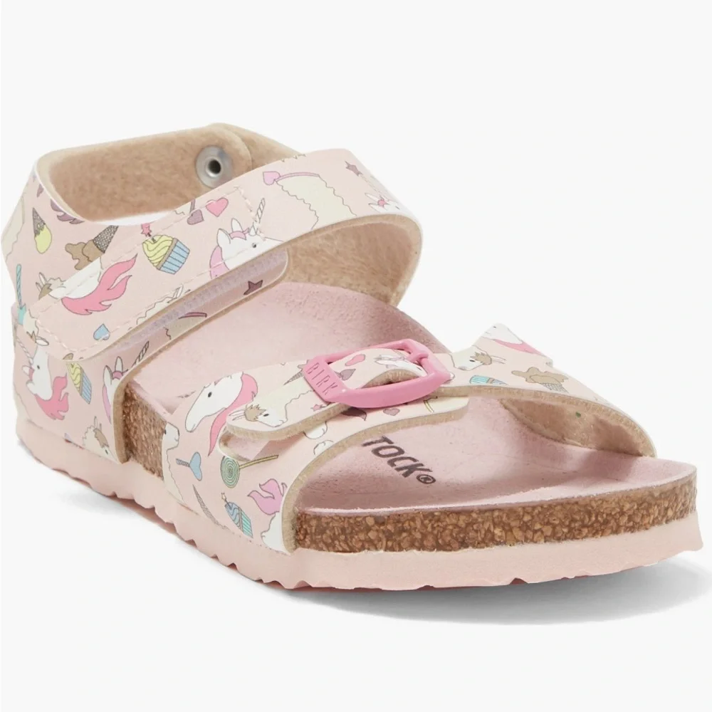 Birkenstock Sz 30 Kids Rio Unicorn Sandals - Pink. Well-worn, well-loved!